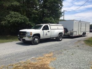 Emergency Management truck with trailer