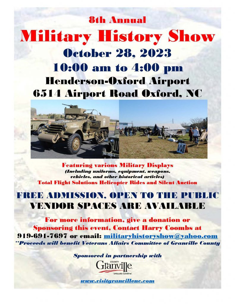 Military History Show @ Henderson-Oxford Airport